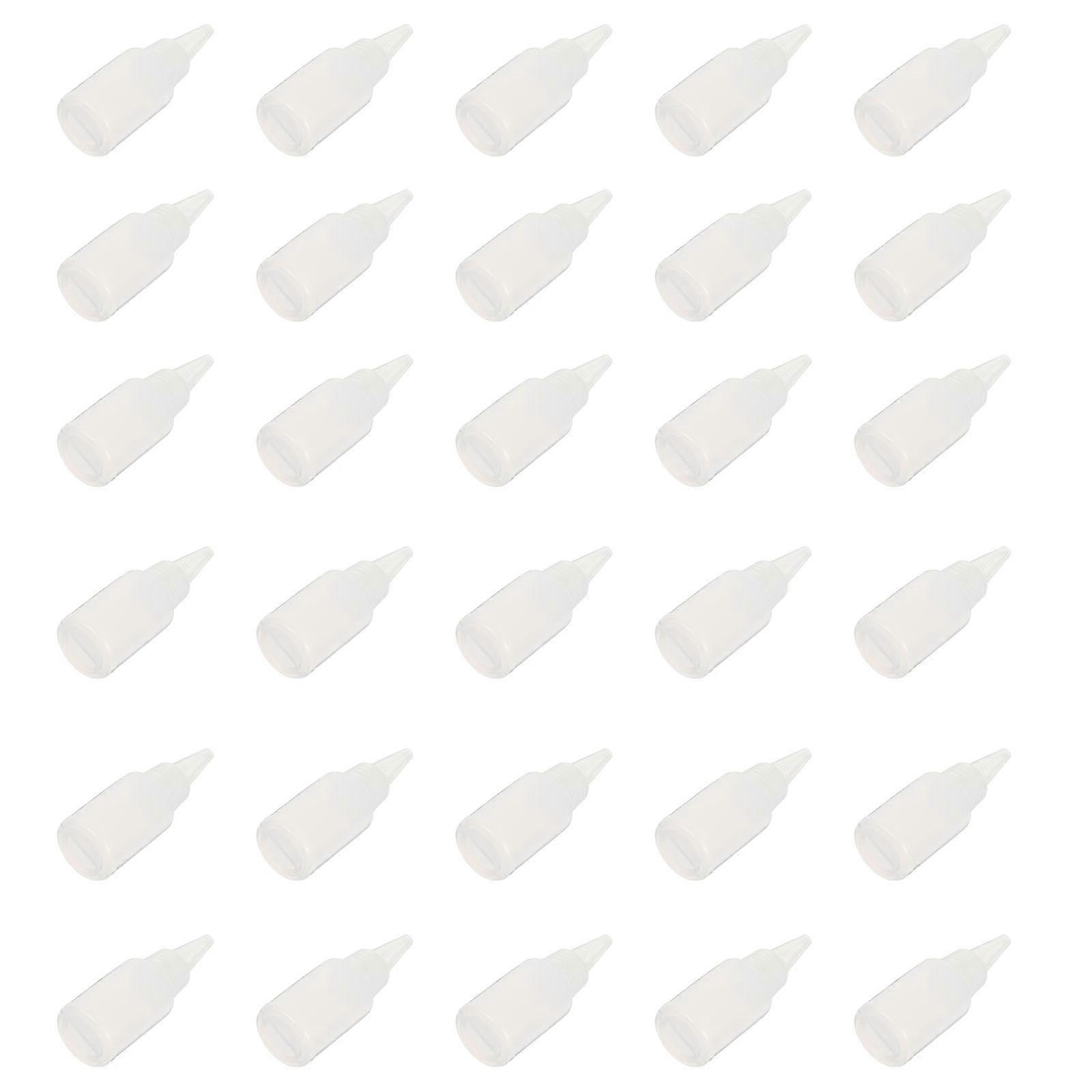 Squeeze Bottles Pointed Mouth Bottles for Storage Use 30Pcs Transparent Sauce