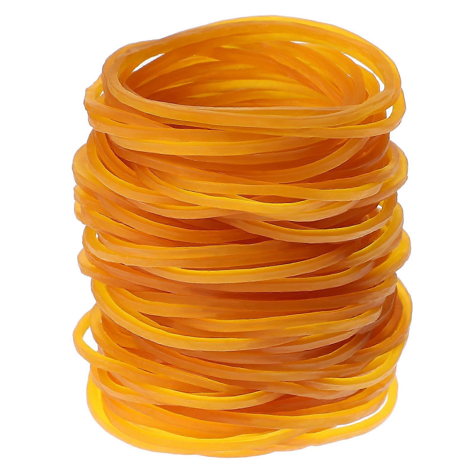 Rubber Bands Thin Yellow Rubber Bands for Creative Projects 2Packs