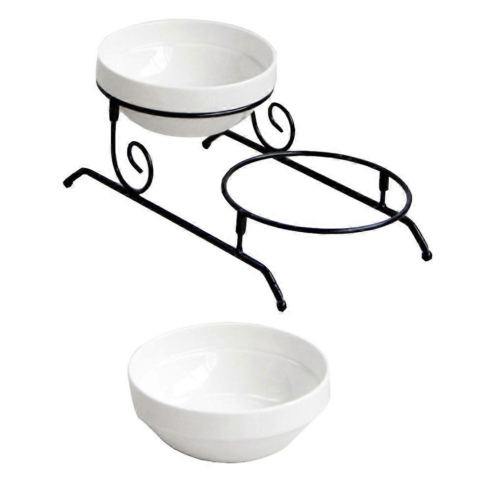 Black Cake Stand for Dessert Storage Double Layer 1Pcs Elegant Holder