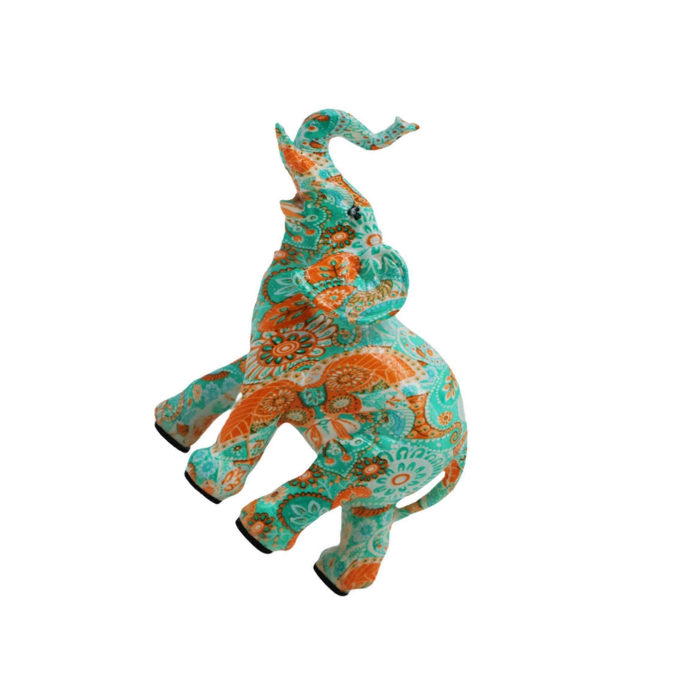 Elephant Figurine Ren Collection Animal Sculpture for Shelf Desk Bookshelf