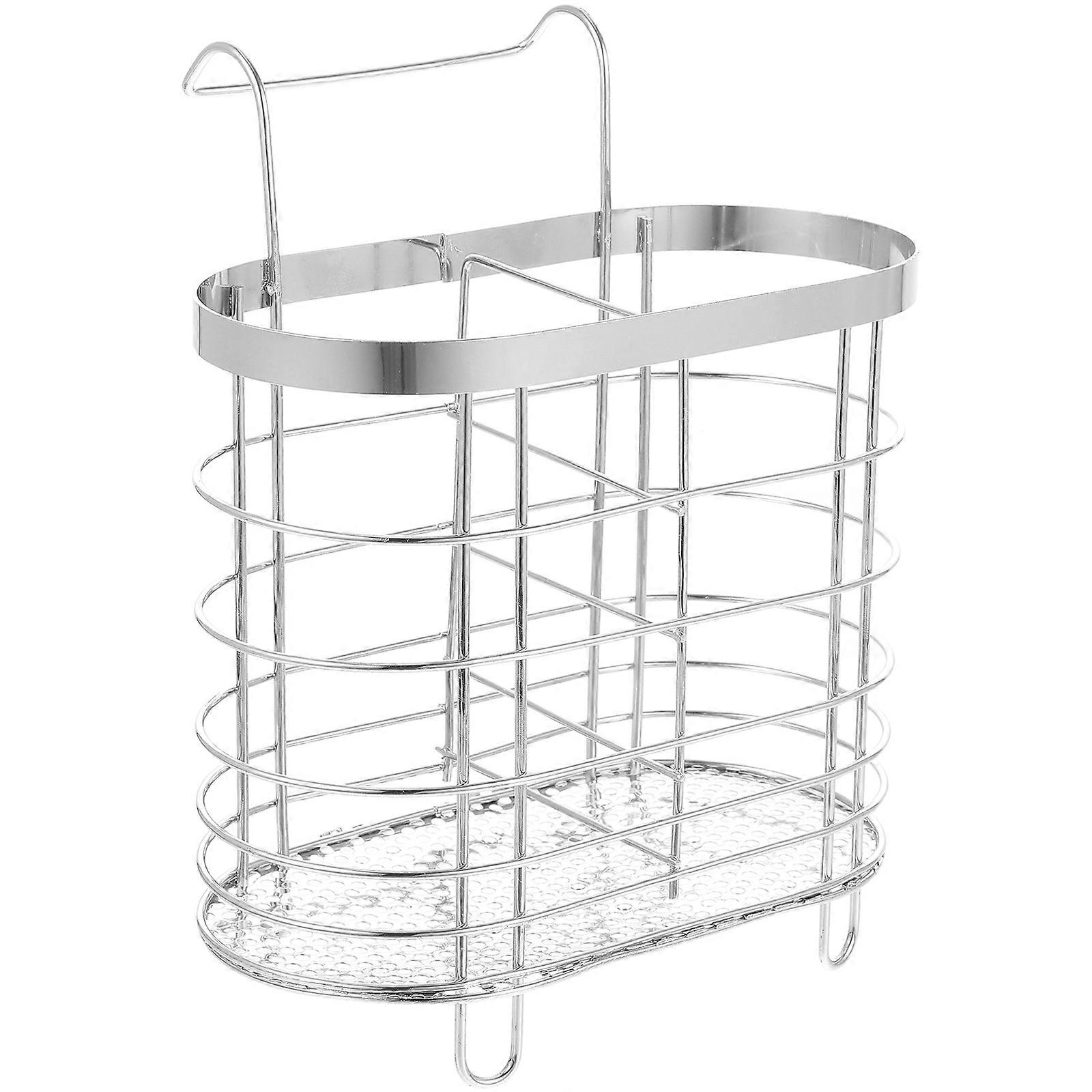 Kitchen Utensil Holder Cutlery Silverware for Storage 5Pcs Draining Rack