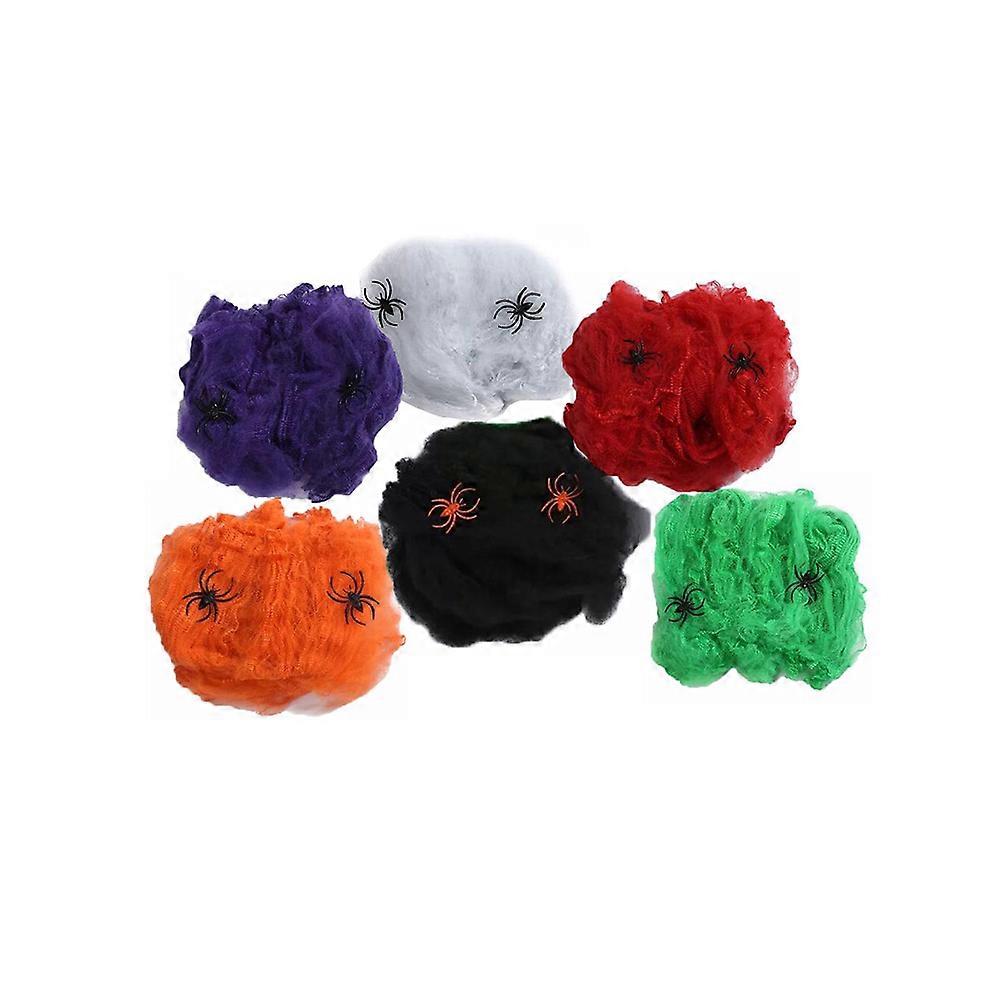 Halloween Decors Cotton Spider Web Decoration for