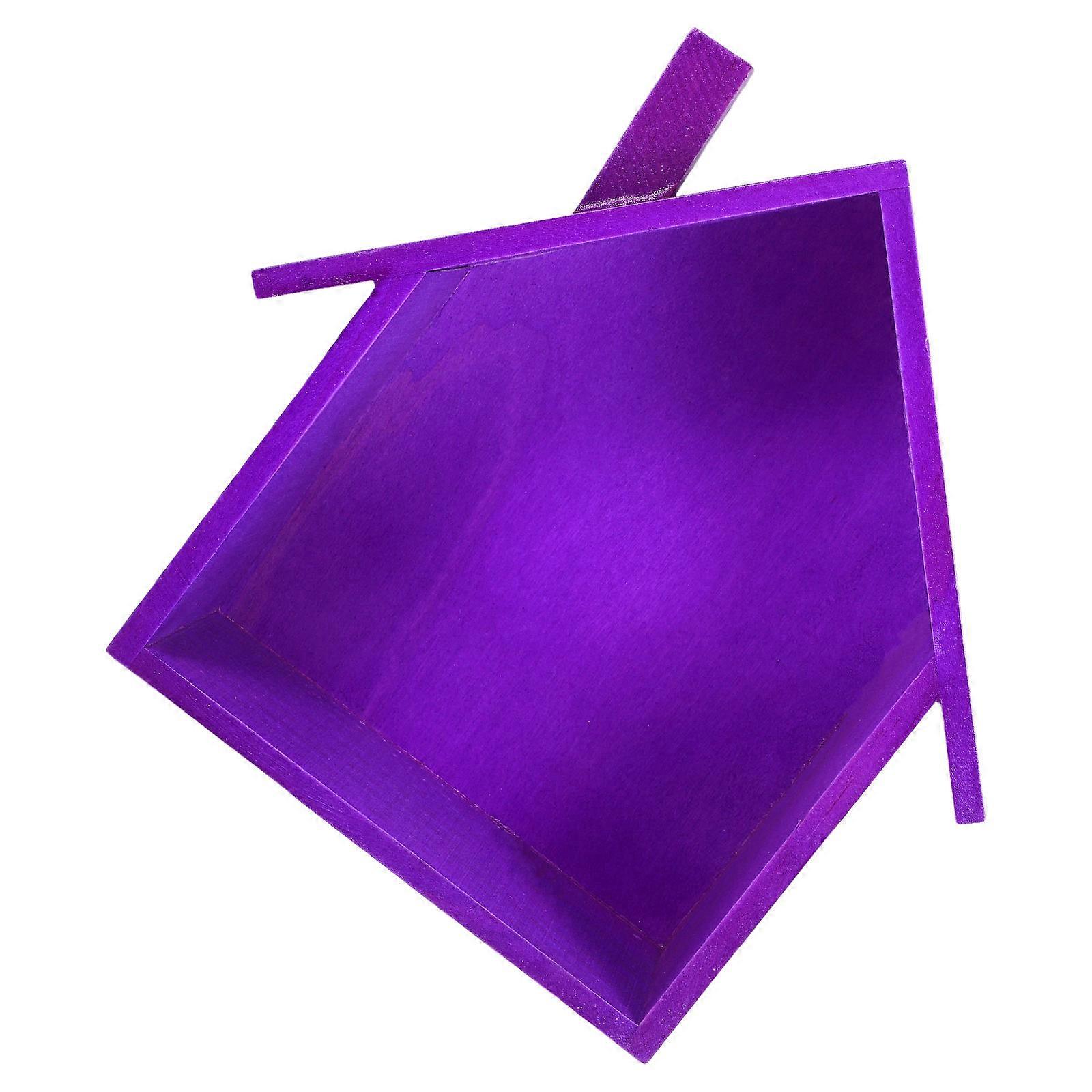 House Shaped Wood Shelf for Display and Storage 1 Piece