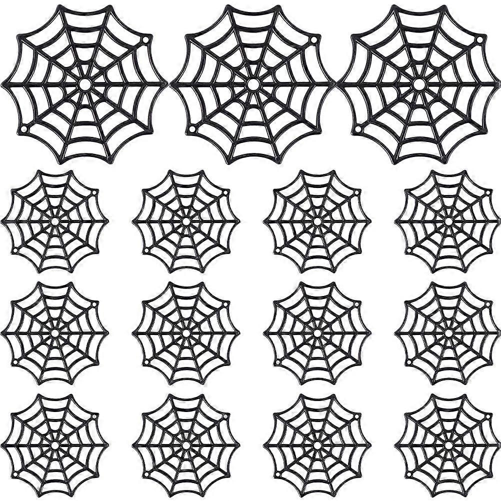 Halloween Spider Web Decorative Props Plastic Cobweb for Decoration 750Pcs