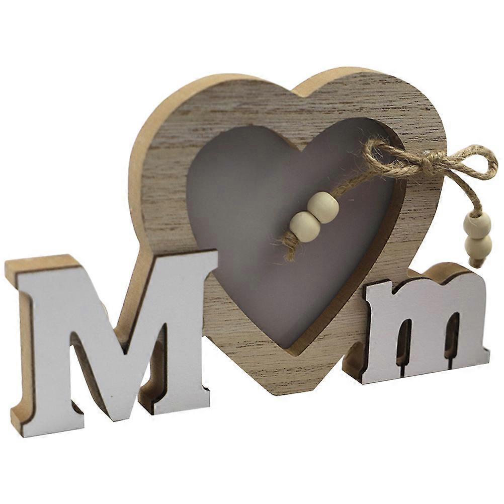 Photo Display Frame Mother's Day Desktop Standing Simple Style Assorted Color 17.2X10.8X1.5CM Picture Display 1Pack