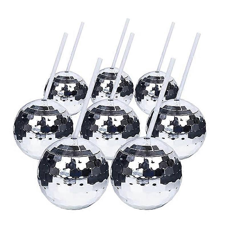 Glitter Ball Cups Round Ball Cups Plastic Cups Straw Cups