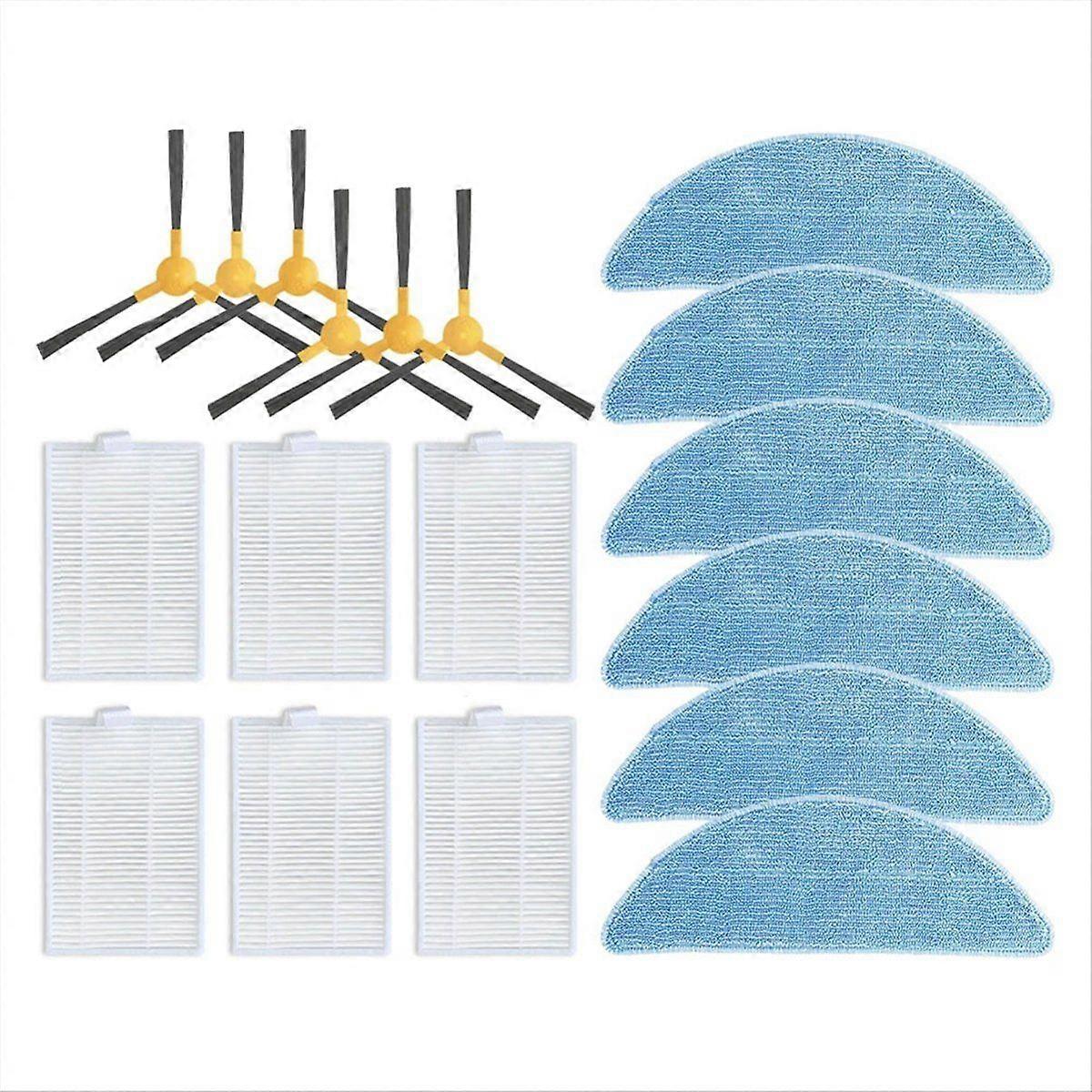 For Redmond RV-R670S Replacement Side Brush HEPA Filter Mop Pads,B