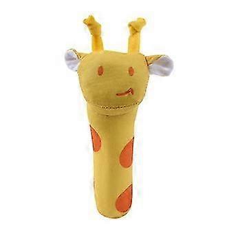 Plush Hand Rattle, 1PCS Cartoon Stuffed Animal Soft Plush Baby Infant Toy - Giraffe, Monkey, Pig, Panda