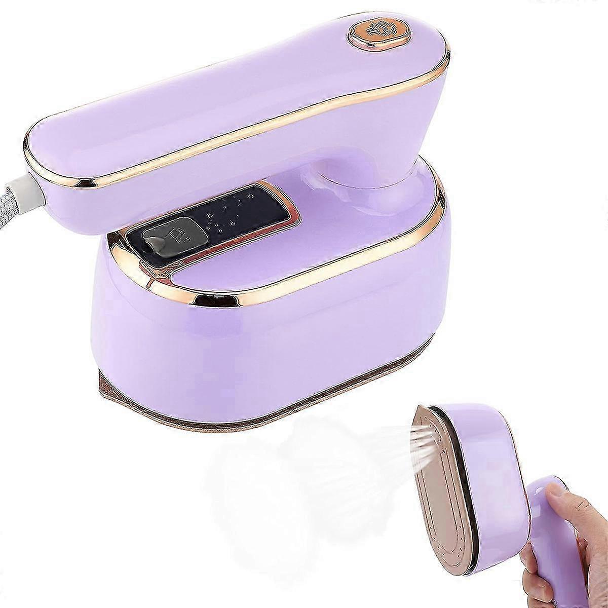 Mini Steam Iron for Clothes, 2-in-1 Iron and Steamer with Fast Heating &amp; Multi-angle Rotation, 1000W Portable Handheld Steamer for Home 