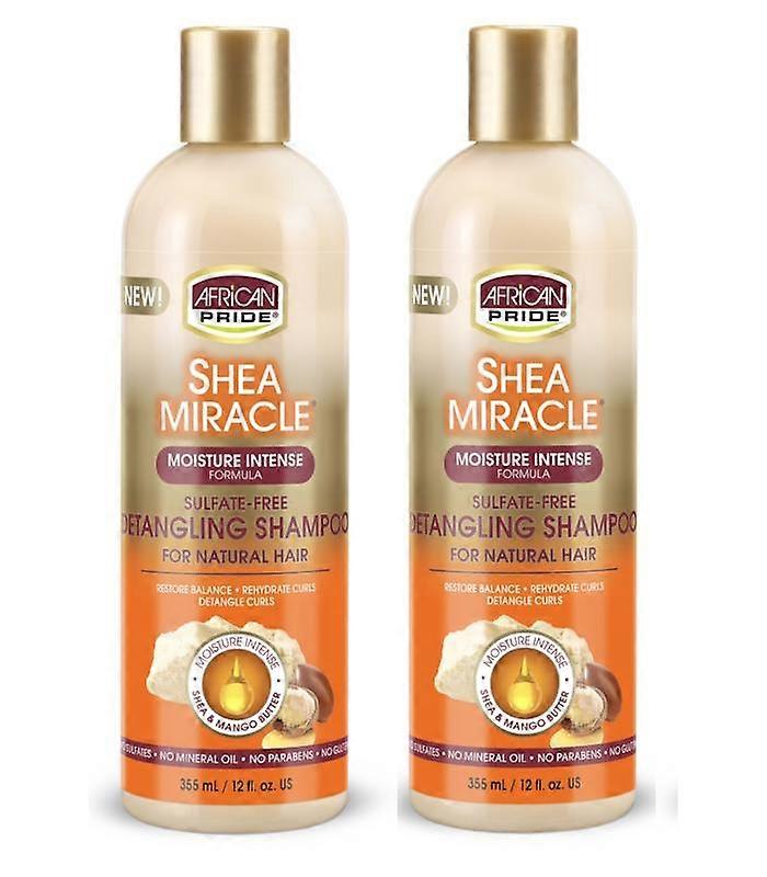 African Pride Shea Butter Miracle Shampoo 355ml (2-Pack)