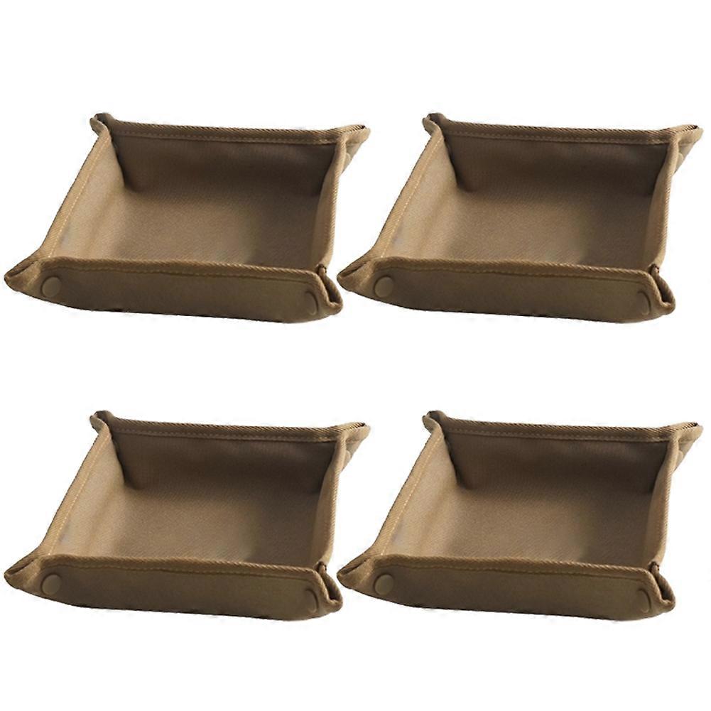 Outdoor Camping Tray Picnic Folding Canvas Cloth Storage Box