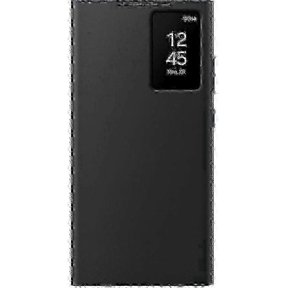 جراب محفظة Galaxy S24 Ultra Smart View باللون الأسود