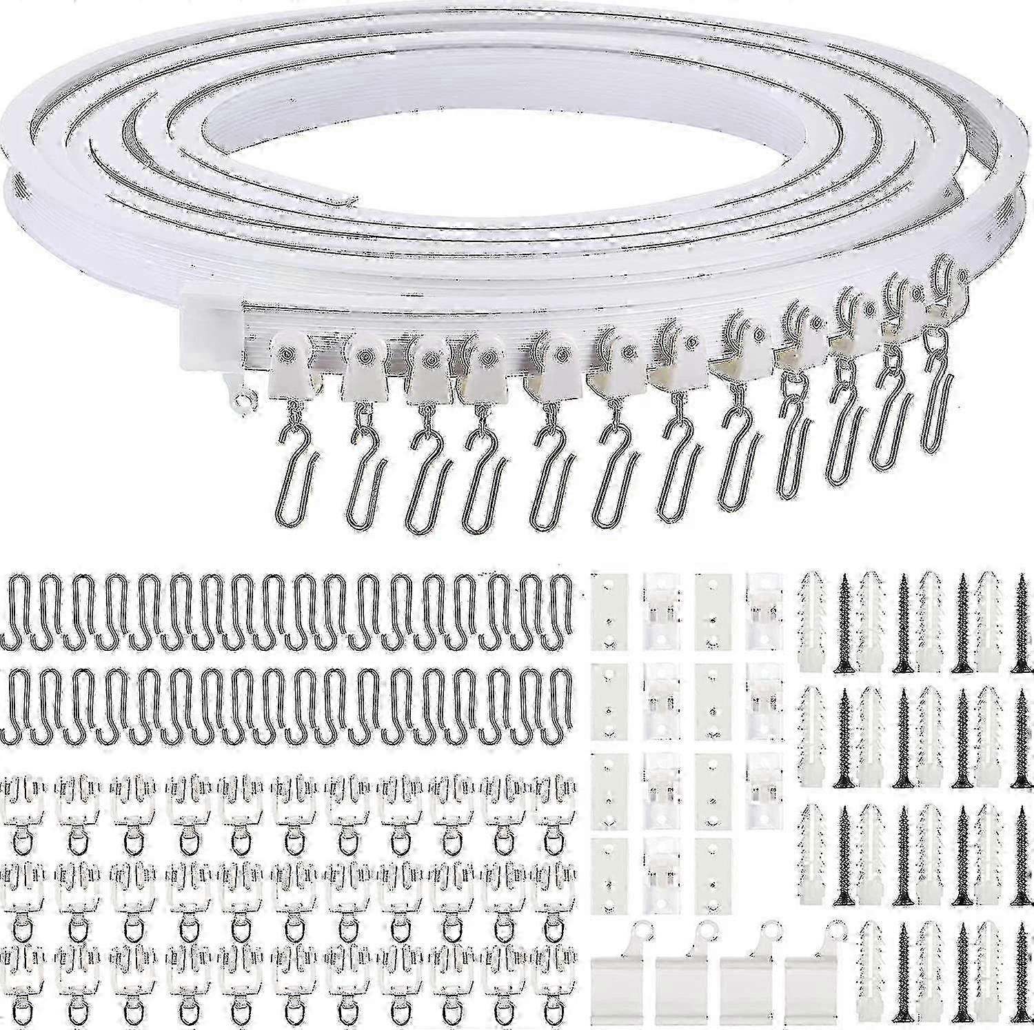 5 Meters Bendable Ceiling Curved Curtain Track Flexible Ceiling Curtain