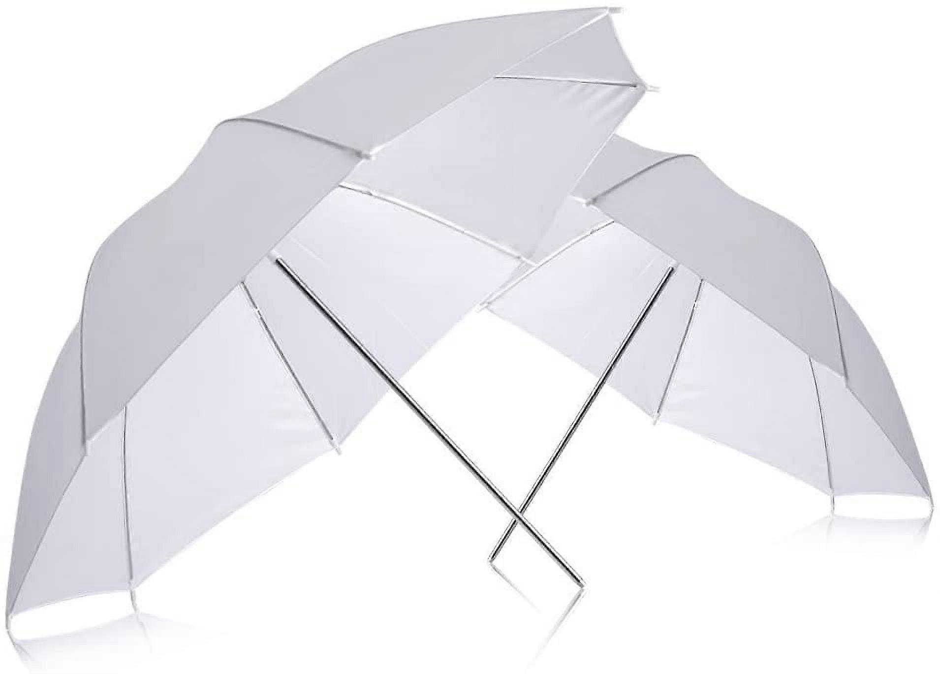 (2) 33" 83cm Photography Studio Flash Translucent White soft Umbrella