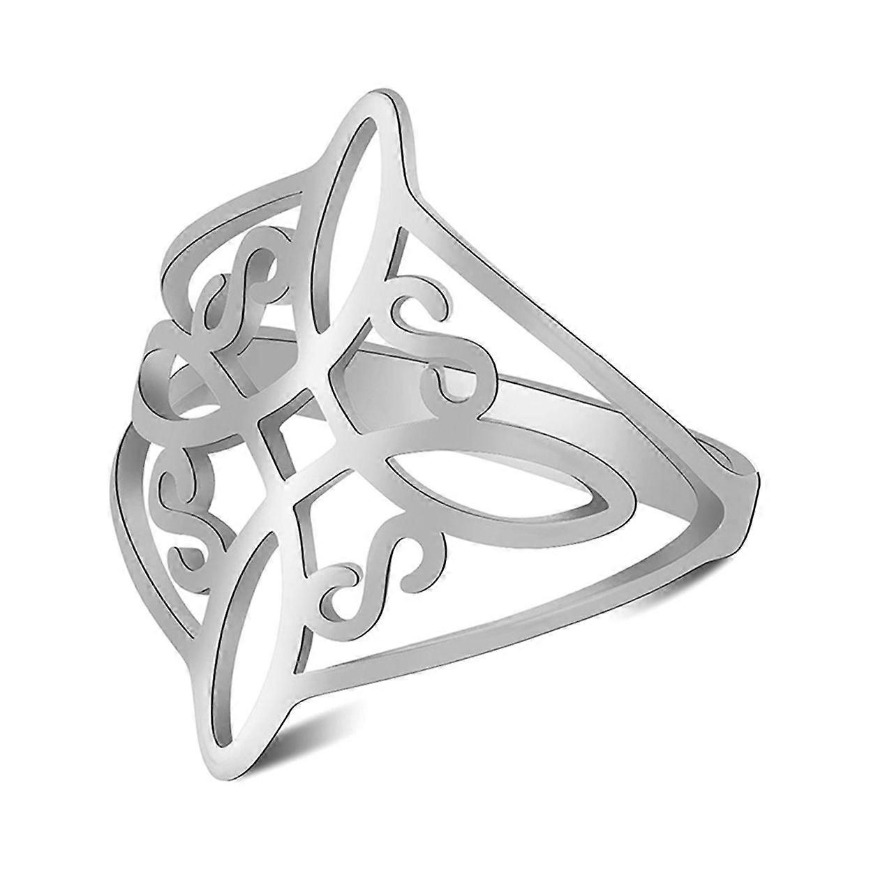 Ladies Ring Geometric Electroplating for Daily Wear