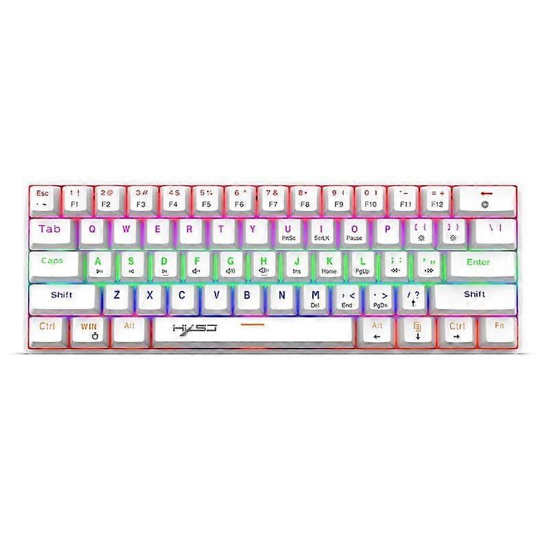 61 Keys Gaming Keyboard RGB Illuminated Backlit Wired Programmable for PC Gamer