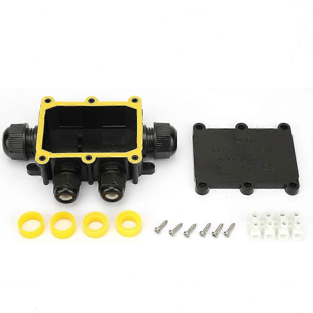 IP68 Waterproof Junction Box Electrical Enclosure Cable Connecting Terminal Block (Four  way)