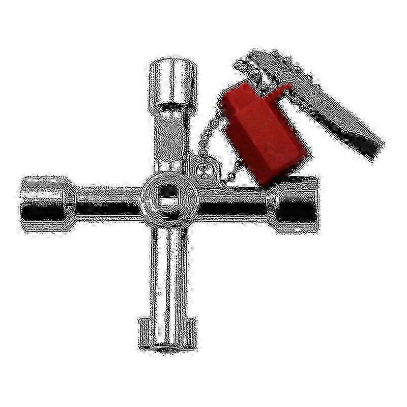 Utility Key For Radiator Electric Water Gas Meter Box & Radiator Key Radiator Spanner Valve Key(2pcs, Silver) - JA