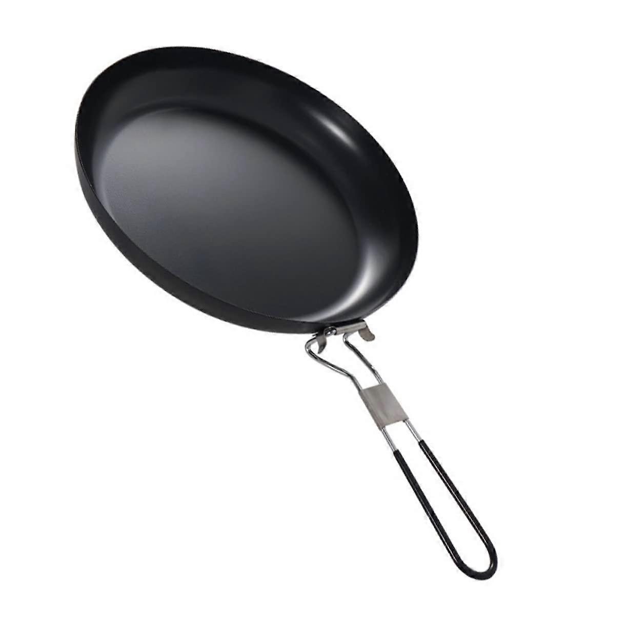 Nonstick Skillet Foldable Handle Lightweight Camping Frying Pan For Gas Stove And Induction Cooker Outdoor BBQ Cookware