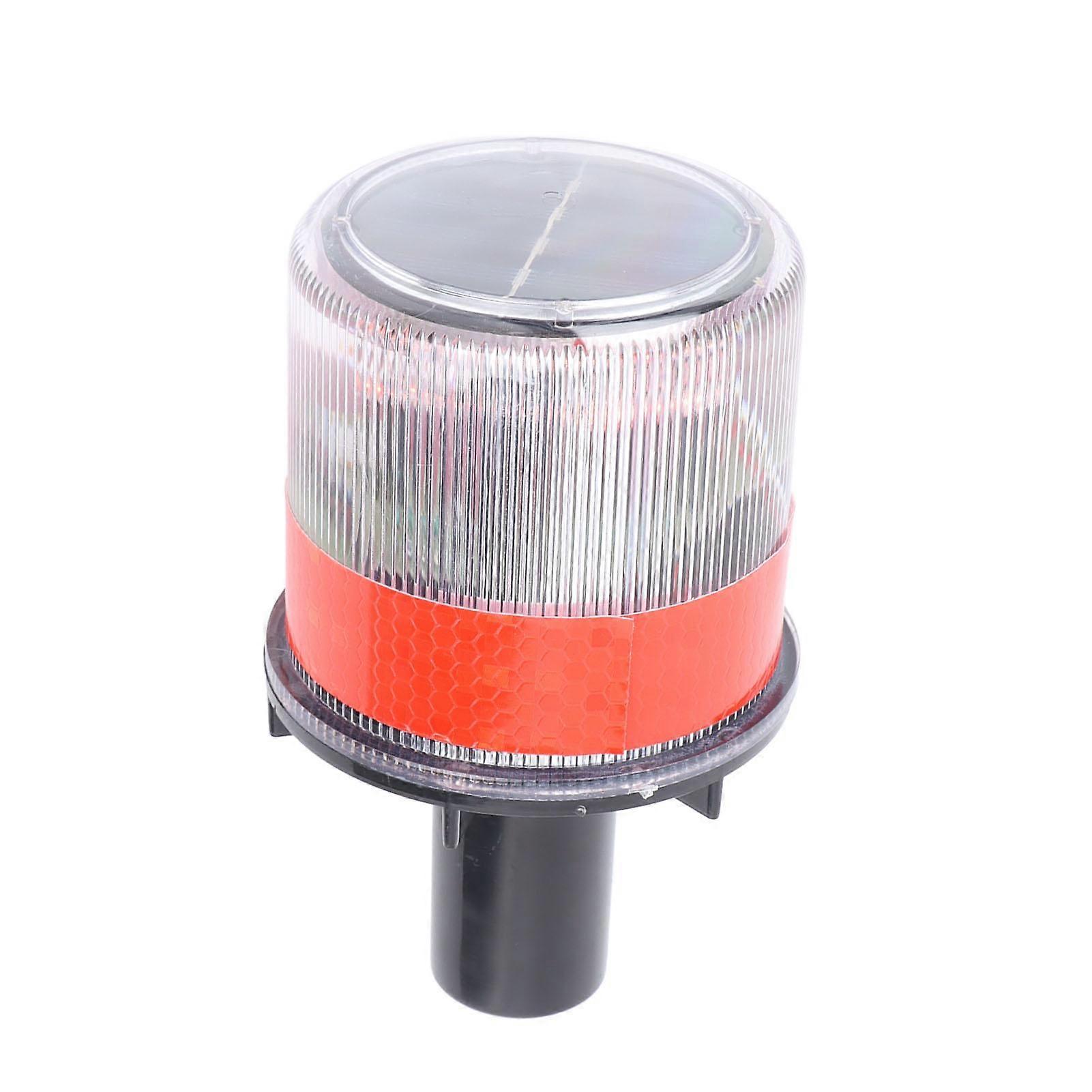Solar Traffic Warning Light LED Waterproof Easy Move Traffic Flasher Emergency Light for Roadworks Sentry Boxes Fences