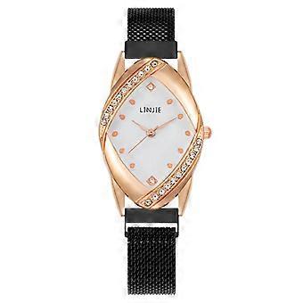 Fashion Diamond-Studded Diamond-Shaped Women's Watch  Milan Strap Quartz Watch  Magnetic Version