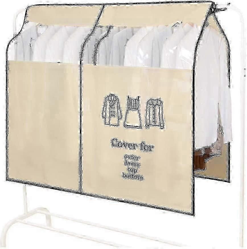 Dustproof Clothes Rack Cover 90-110cm Garment Protector for Wardrobe Storage