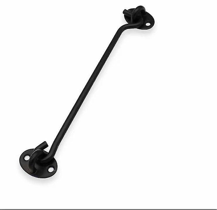 2 Fixing Hooks For Revolving Door Frame Doors And Windows black 75mm)