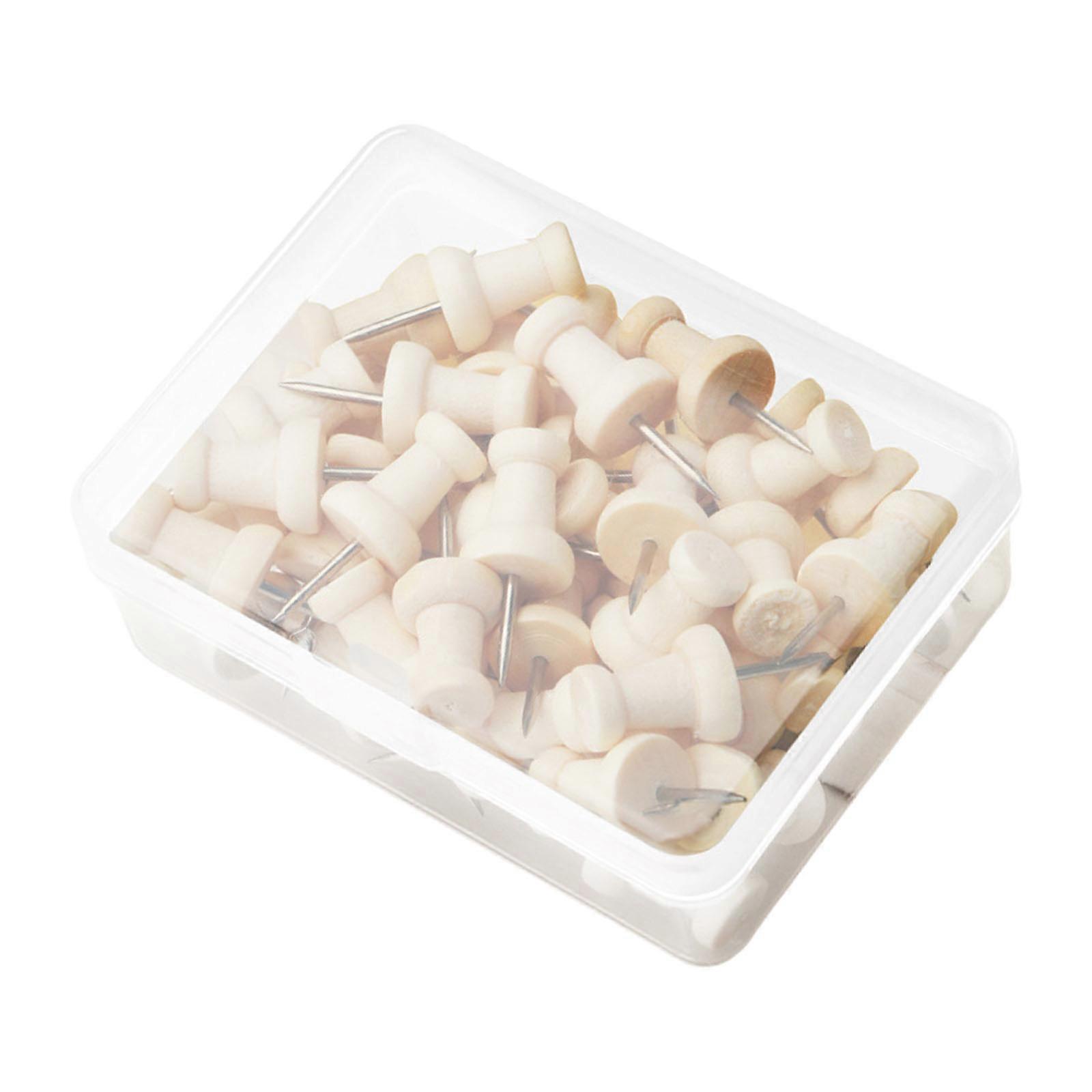 Pack of Irregular Drawing Push Pins Map Tacks Drawing Pins Wooden Shape Pins Map Thumb Tacks Map Tacks Drawing Pin Set Multicolor