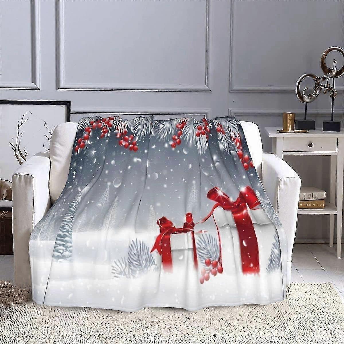 بطانية عيد الميلاد ، بطانية هدية عيد الميلاد ، بطانية نمط 3D ، بطانية مريحة ، مناسبة للسفر ، نزهة
