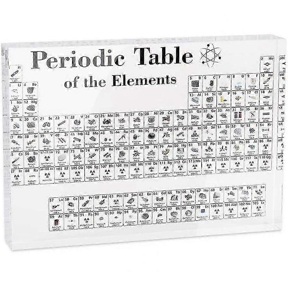 Periodic Table Display With Elements Chemistry Acrylic Teaching Use NWJ