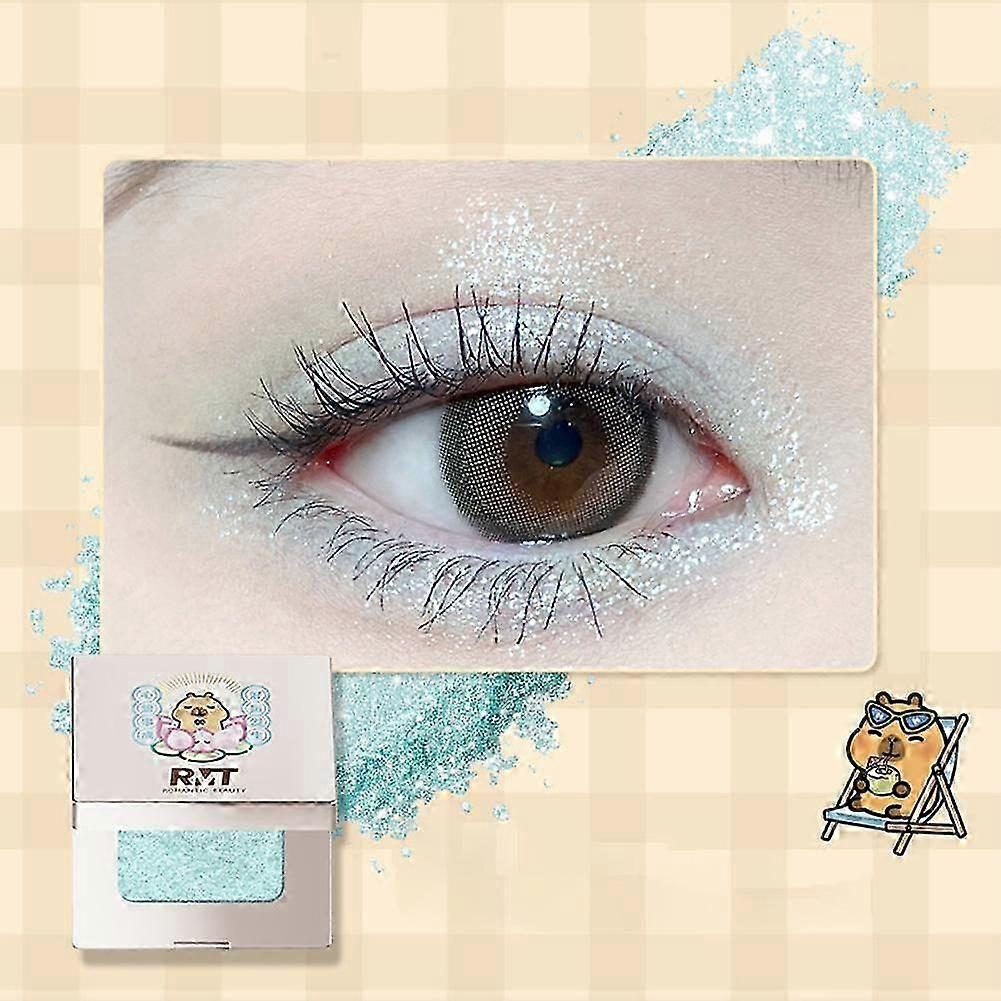 Capybara Themed Single Pressed Powder Eyeshadow Highly Pigmented Shimmer and Matte Finish for Everyday and Party Makeup Looks