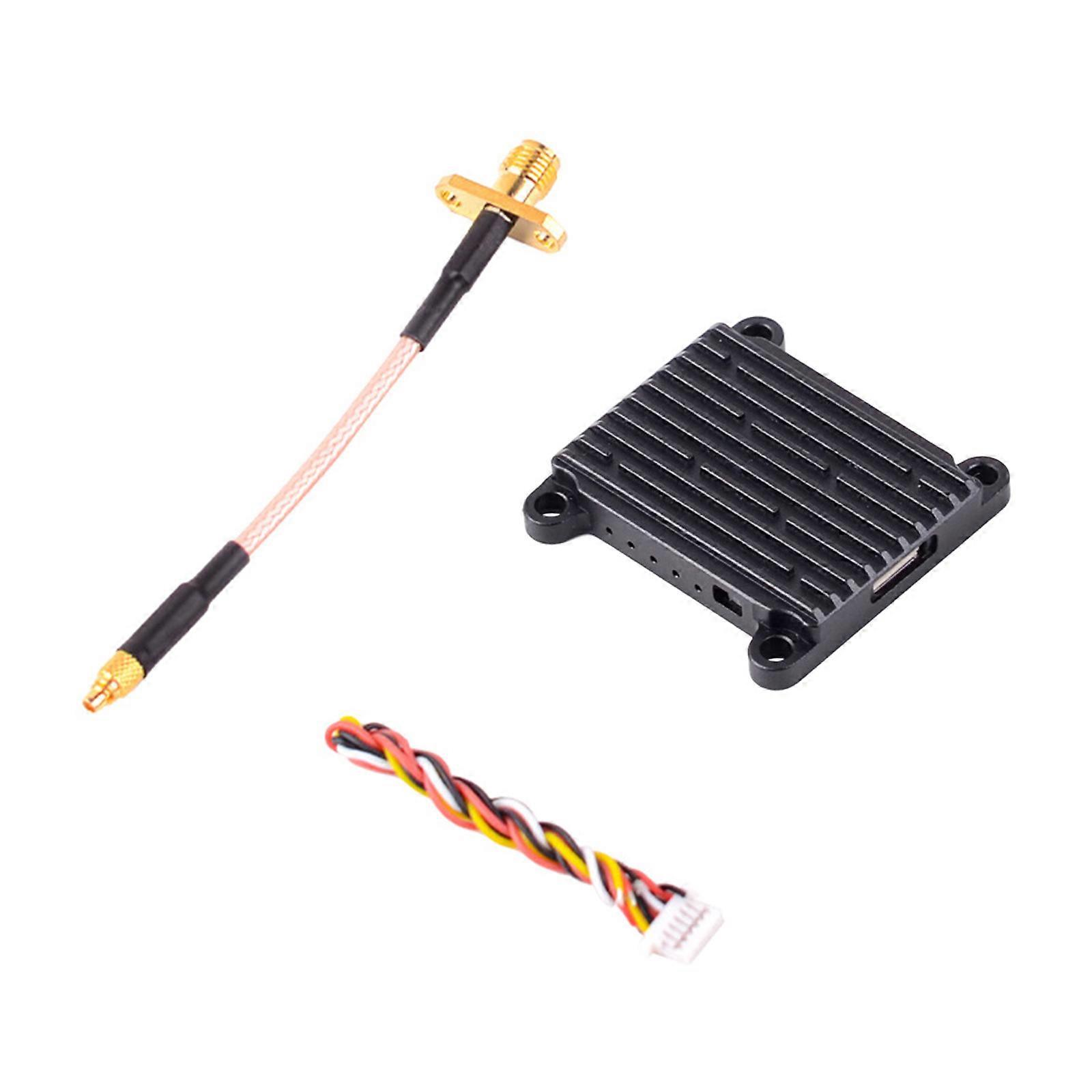 1.6W Powerful VTX 5.8G 48CH for Professional Drone Pilots, Adjustable 1.6W Power, 2-8S Compatible Multicolor