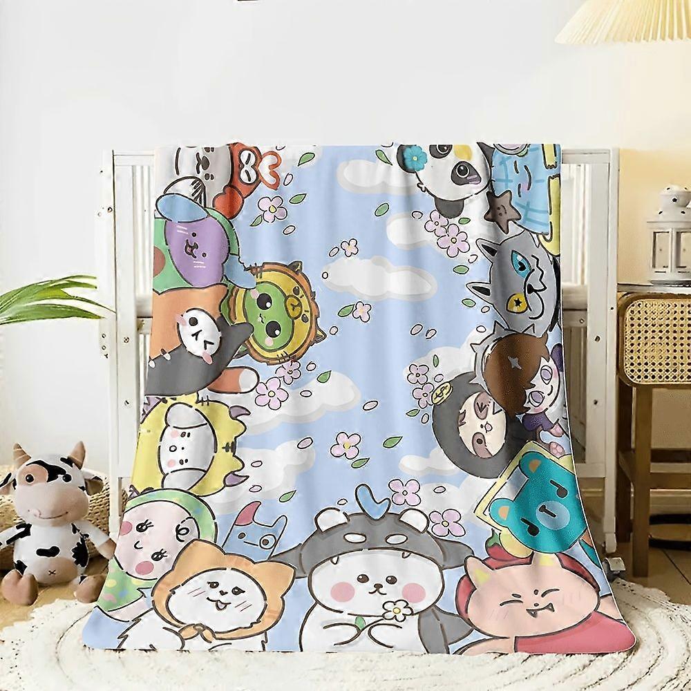 One Piece of Flannel Blankets Featuring a GMMTV Concept, Stylish Design, And a Versatile Reversible Gift Blanket Appropr-qazxc307