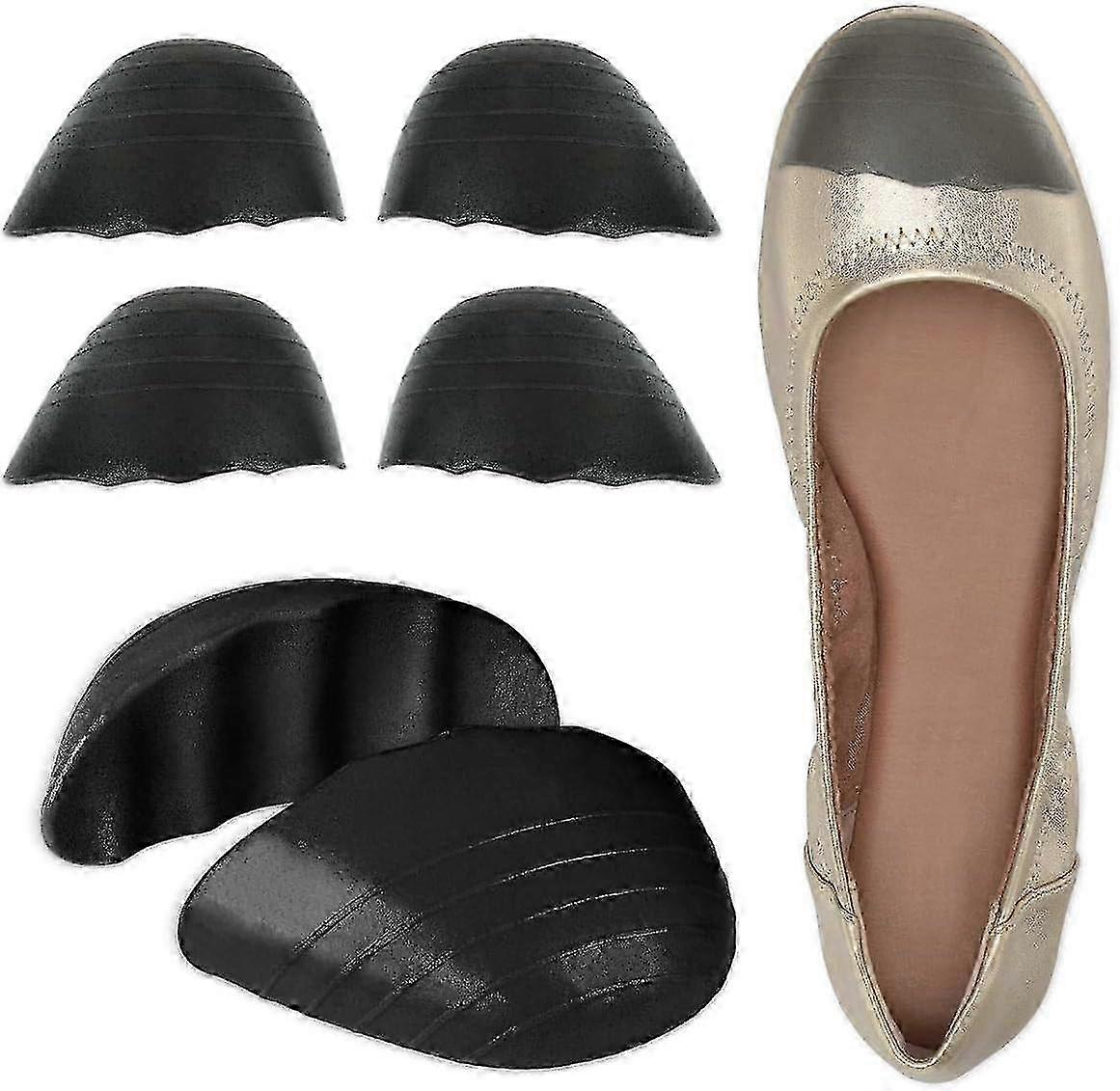 Toe Cushion Inserts 2 Pairs, Soft Shoe Filler for Big Shoes, Half-Size Reduction Insoles