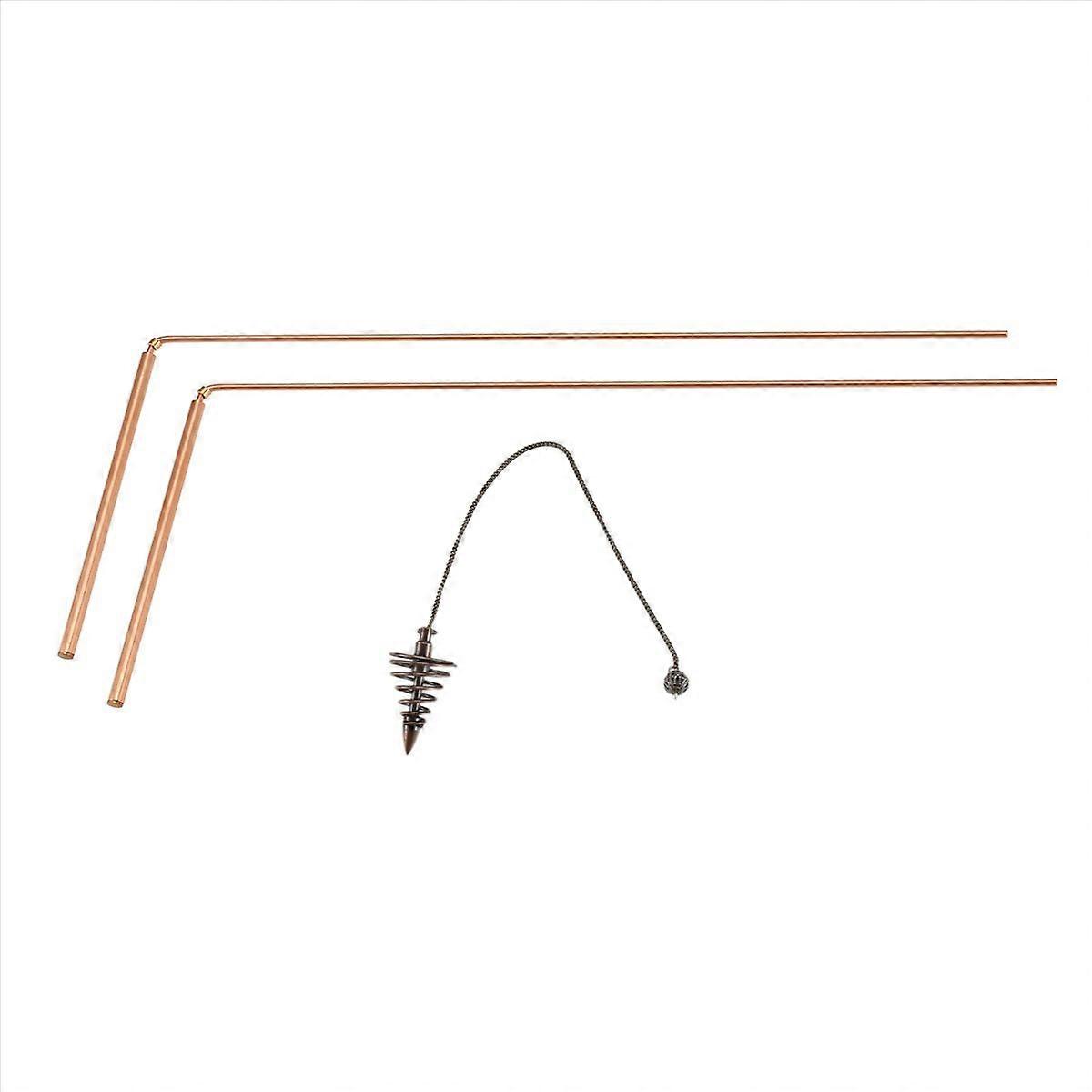 2Pcs Copper Dowsing Rods Spiritual Divining Rods Flexible Copper Rod