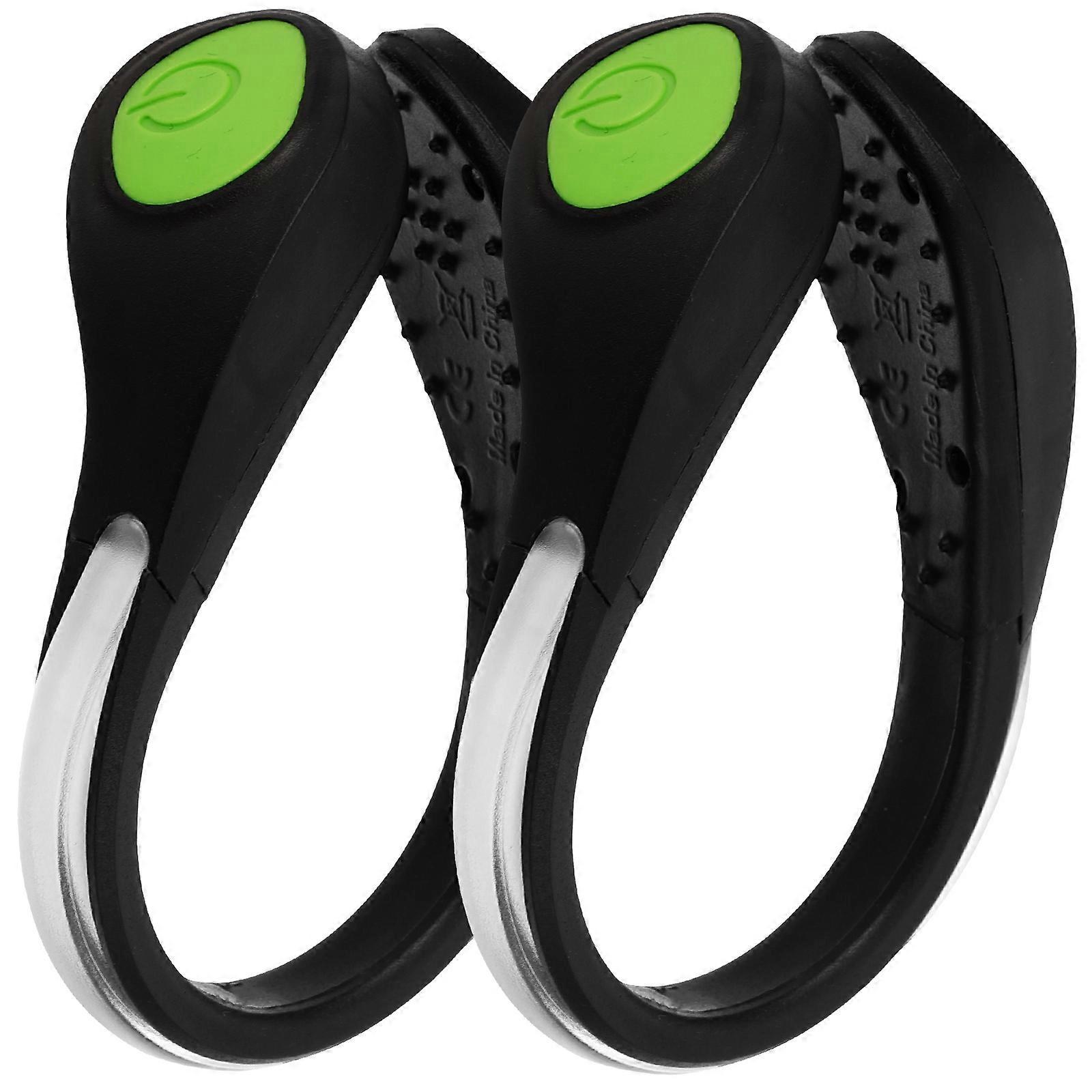 Safety Lighting Shoe Clip Light for Jogging and Walking with Rectangular Shape and Durable Plastic Material 4 Pairs