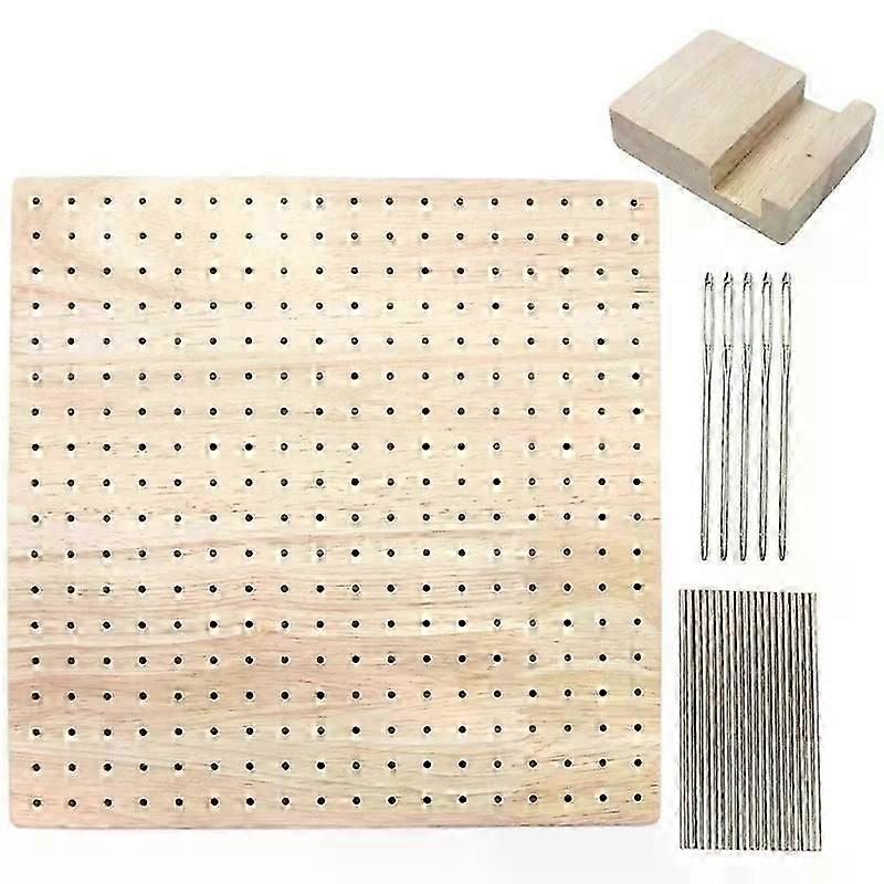 367A Wooden Blocking Crochet Board Crafting For Knitting Needlework Lover