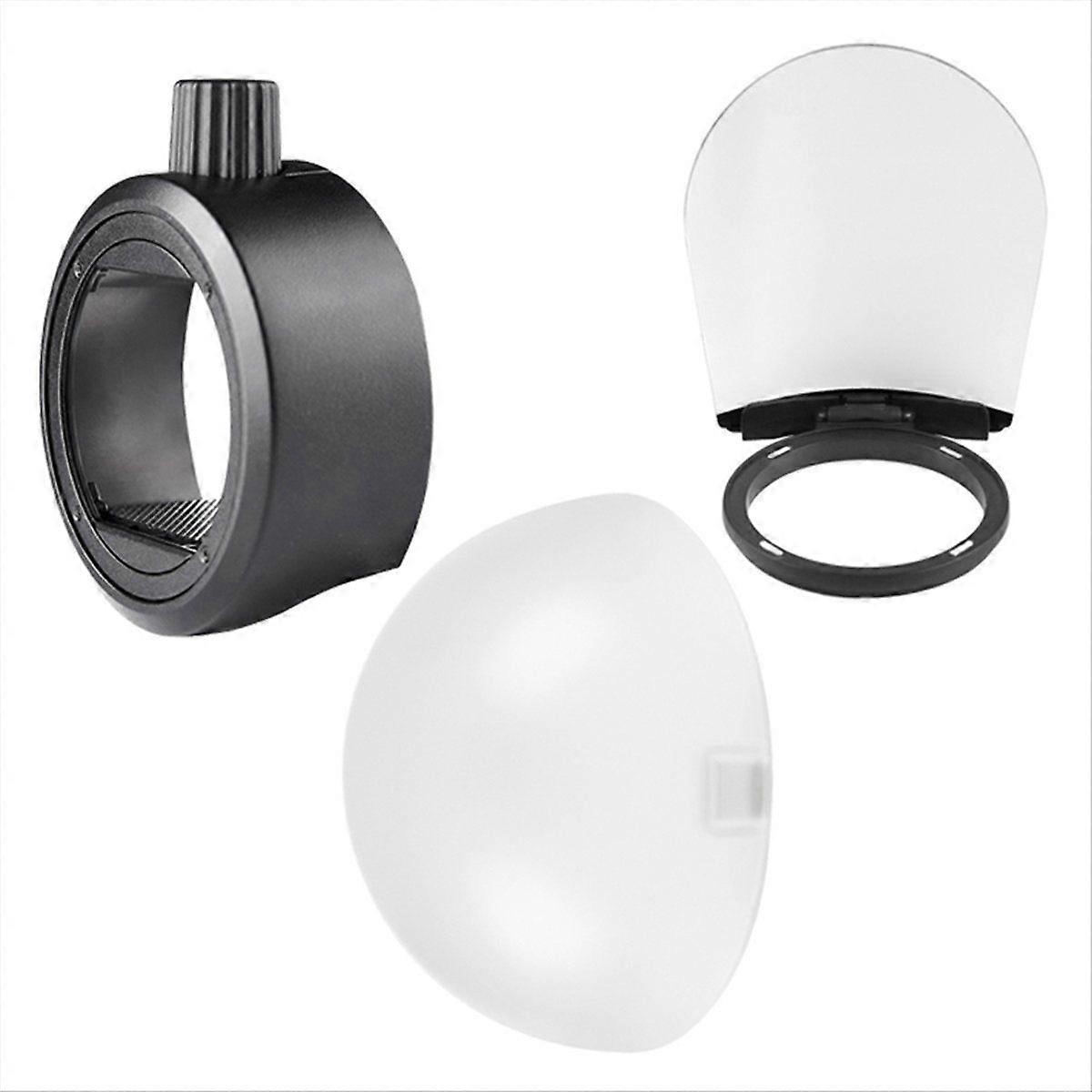 Dome Diffuser Bounce Card Flash Adapter Kit Compatible for AD200 for Camera Flash Accessories