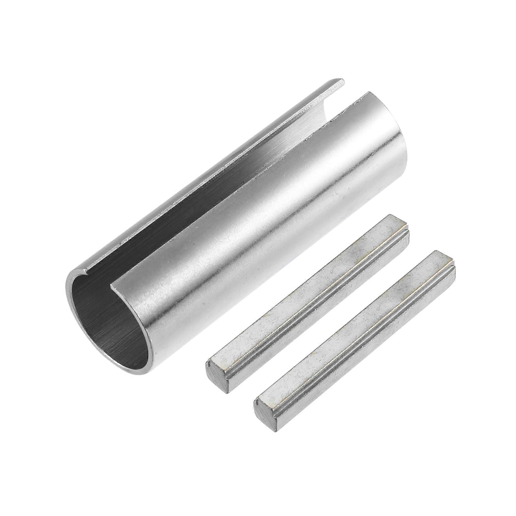 7/8 to 1 Inch Universal Crank Shaft Sleeve Adapter with Step Key, Metal Engine Reducer Bushing