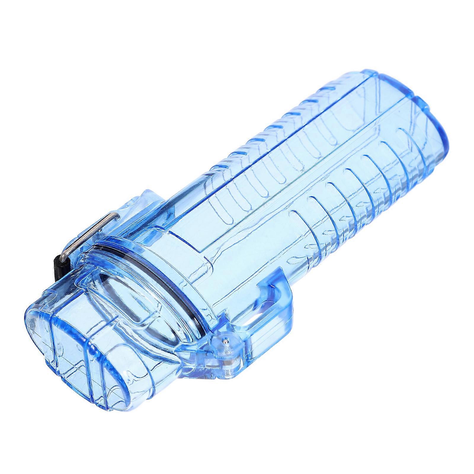 Blue Lighter Cover Plastic Protective Sleeve for Lighter 3Pcs Set