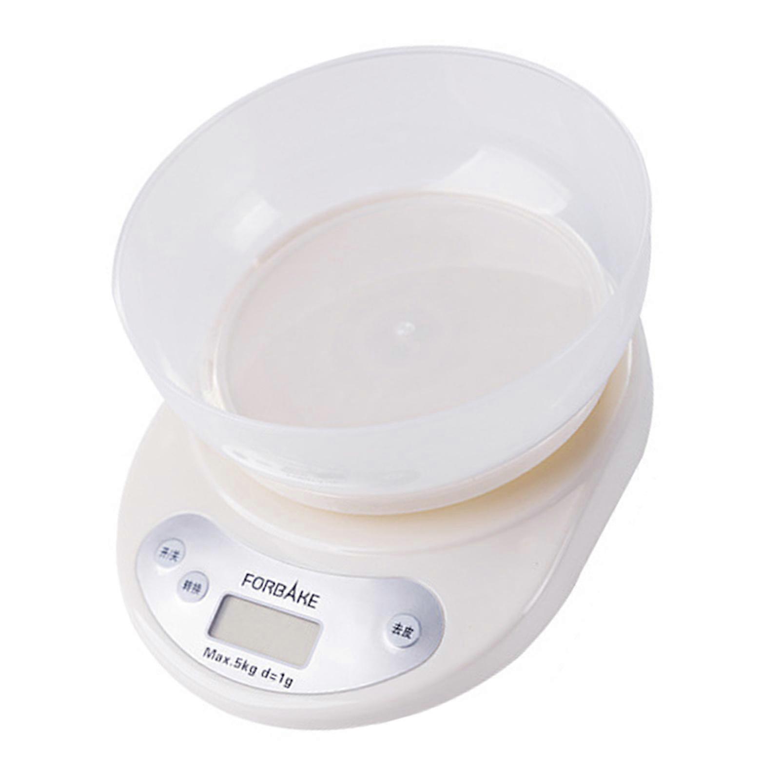 User Friendly Digital Kitchen Scale Weighing Scale With Clear LCD Screen And Multiple Unit Option For Everyday Cooking  White