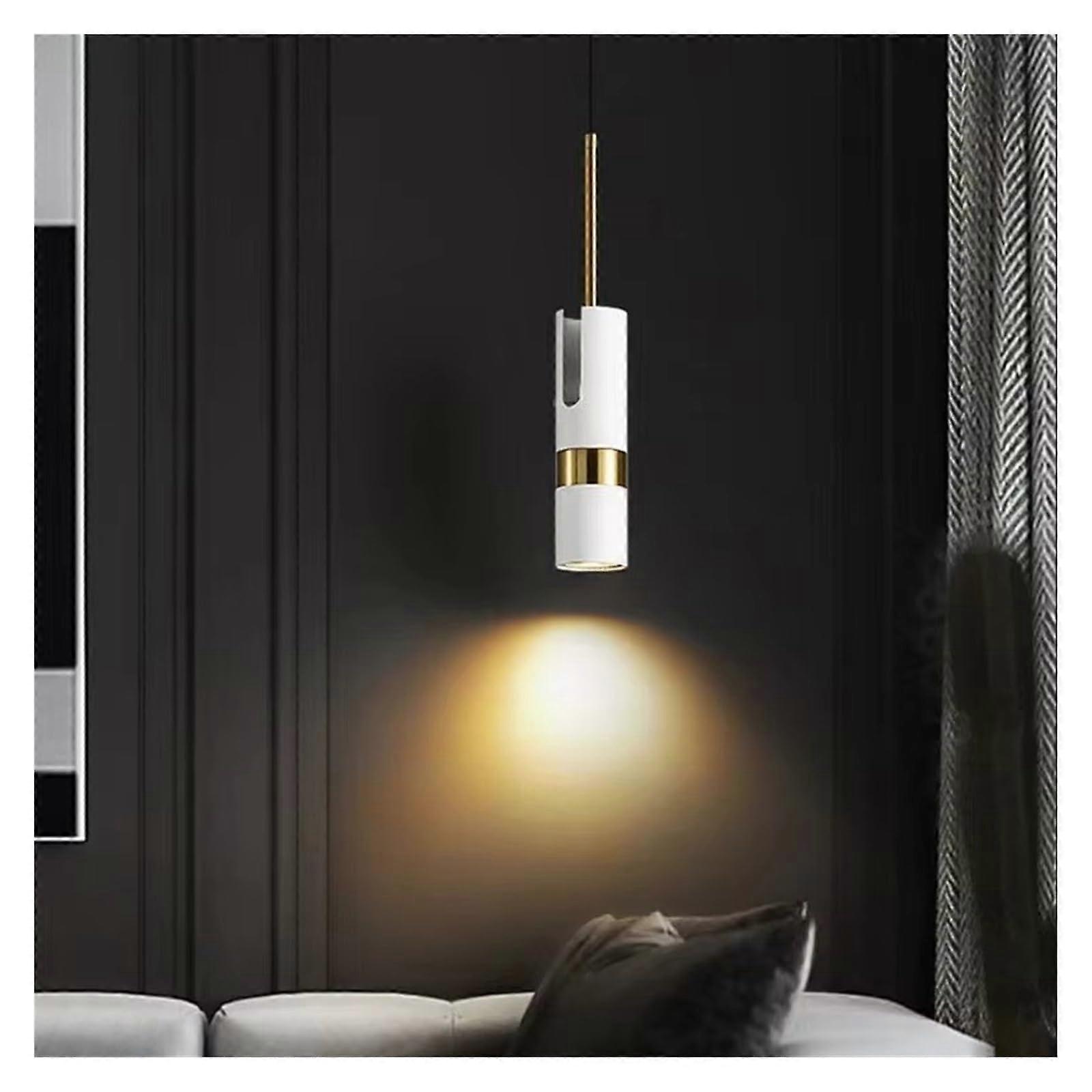 Modern Pendant Light with Elegant Minimalist Design, White Nordic LED Chandelier for Bedroom