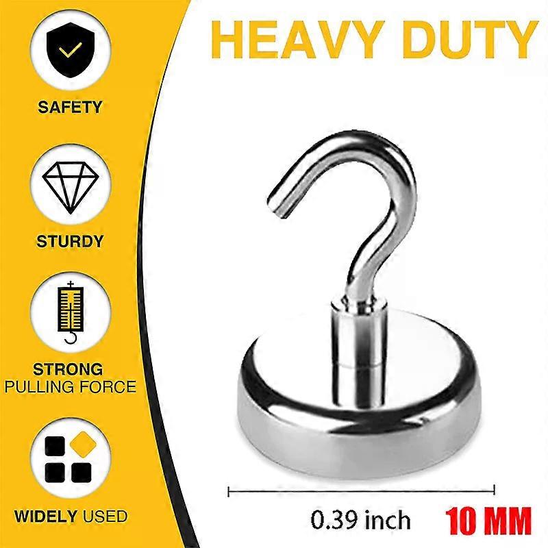 10PCS Strong Magnetic Hooks Multi-Purpose Storage Hooks Home Kitchen Bar Key Universal Hooks Bathroom Hangers