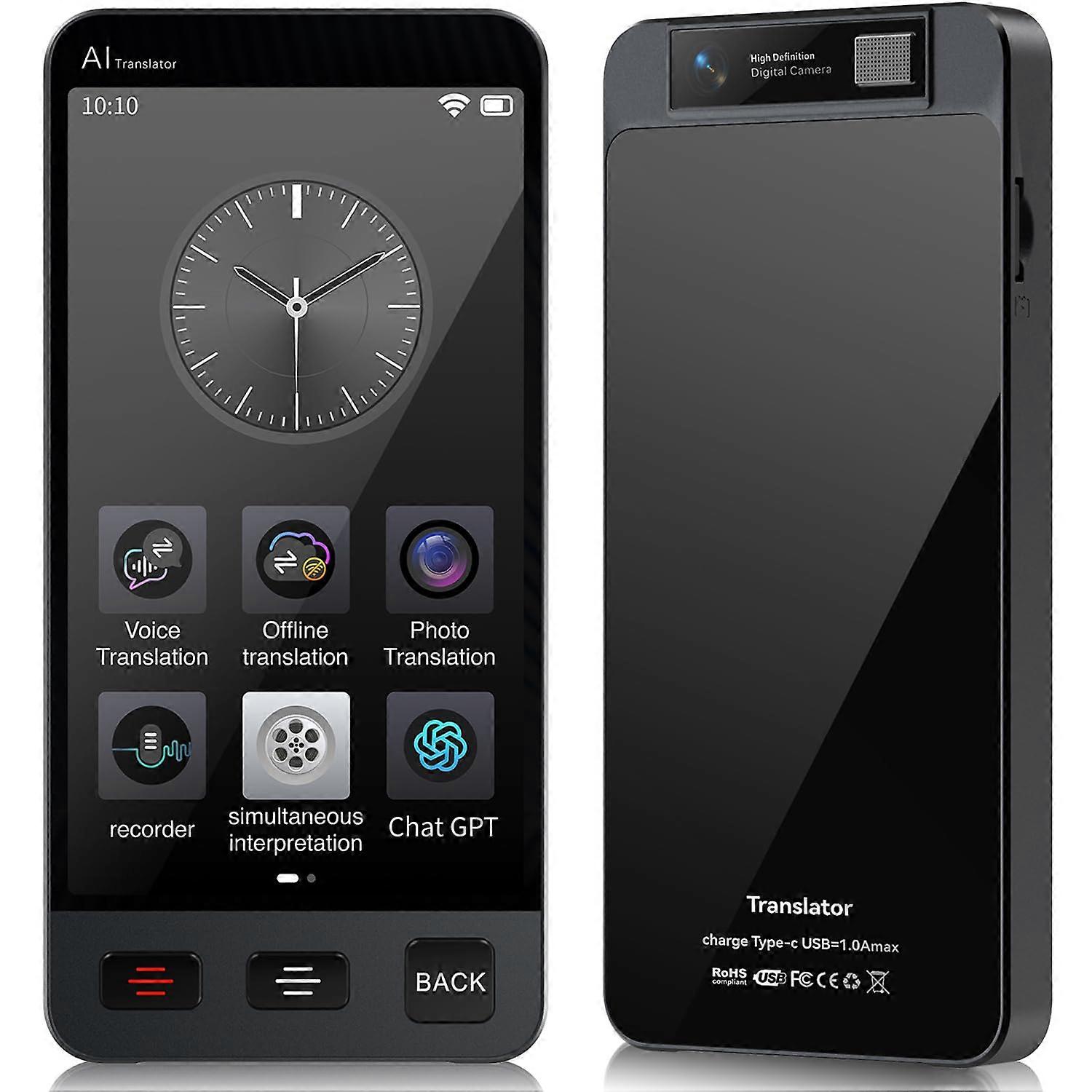 Language Translator Device with Offline TwoWay Voice Translation 142 Languages and Photo Text