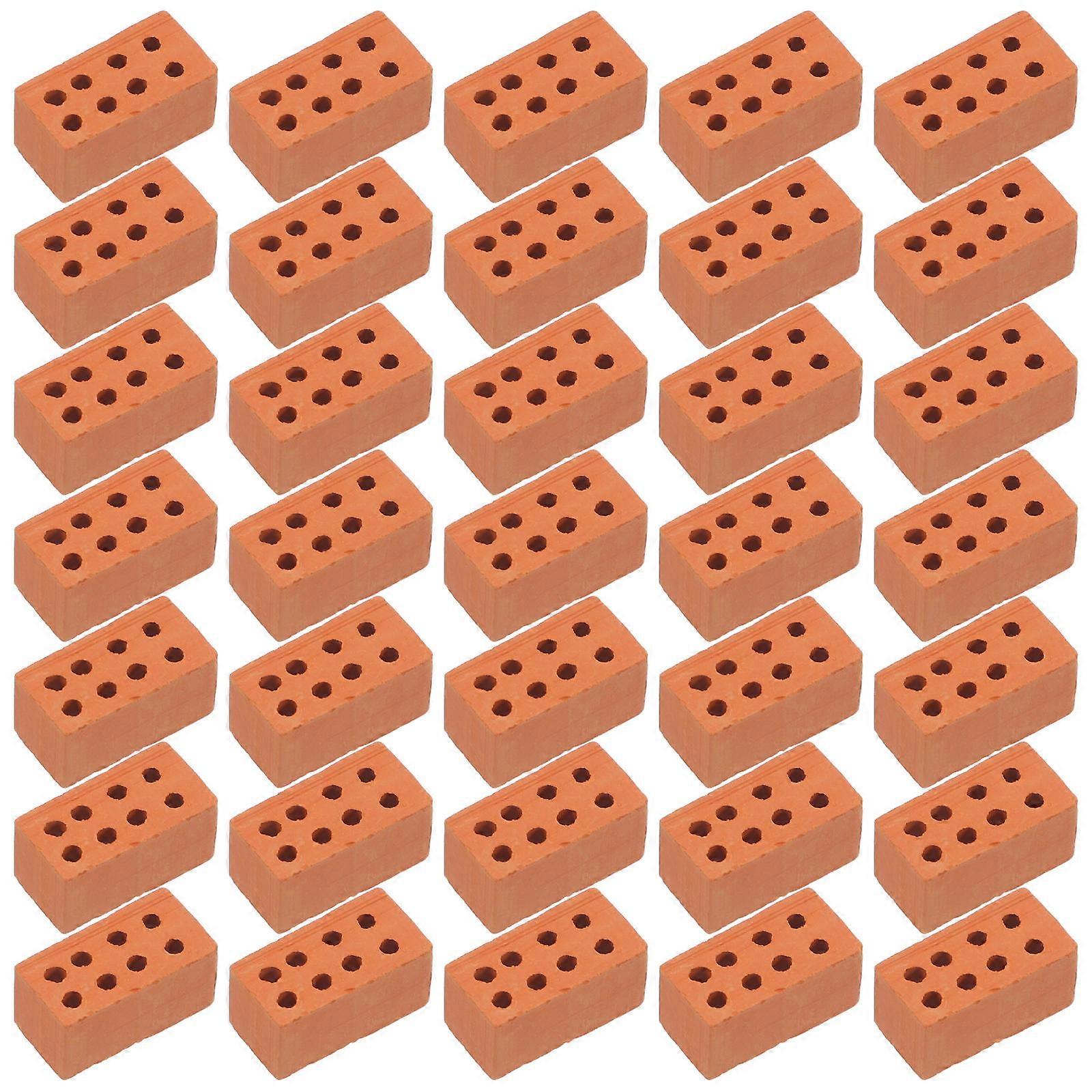 Miniature Dollhouse Bricks Blocks for DIY Crafting 50Pcs Set