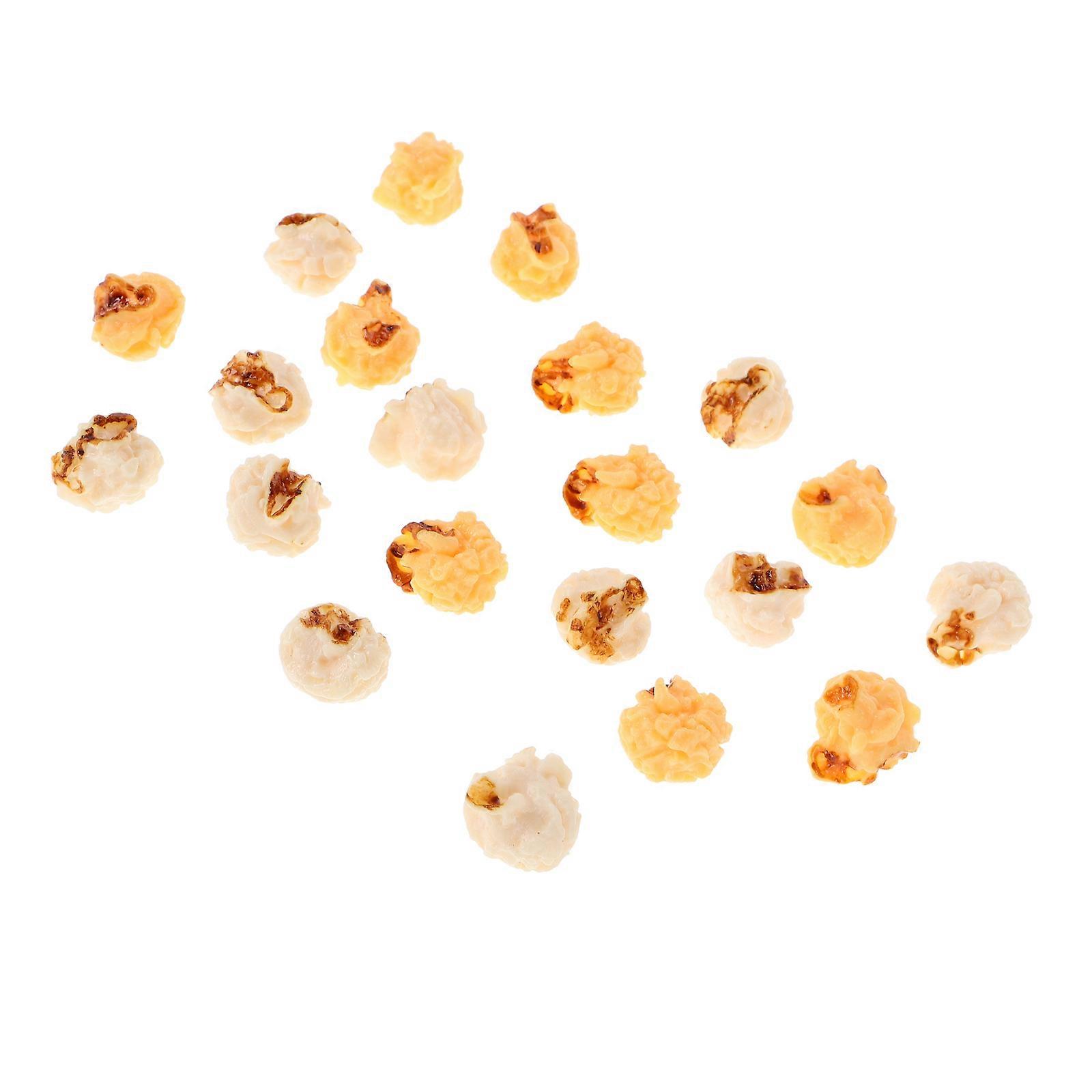 Realistic Popcorn Prop for Decoration Featuring 20Pcs Artificial Popcorn Models