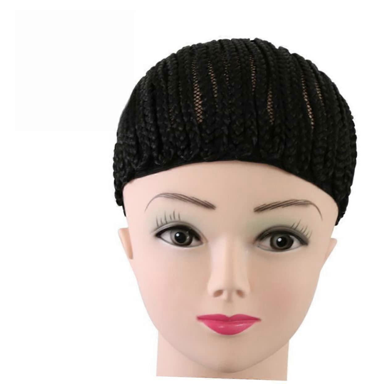 Elastic Crochet Wig Cap for Braiding and Sewing, Breathable Stretch Cornrow Cap for Wig Making