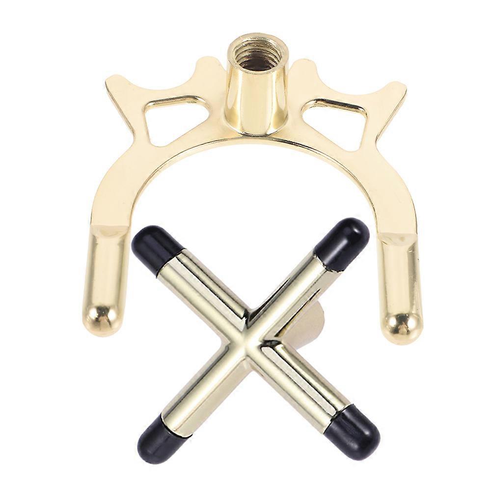 Billiard Cue Stands Snooker Pool Cue Rack Cross-shape Support Stable Structure Rubber Tips 2Pcs