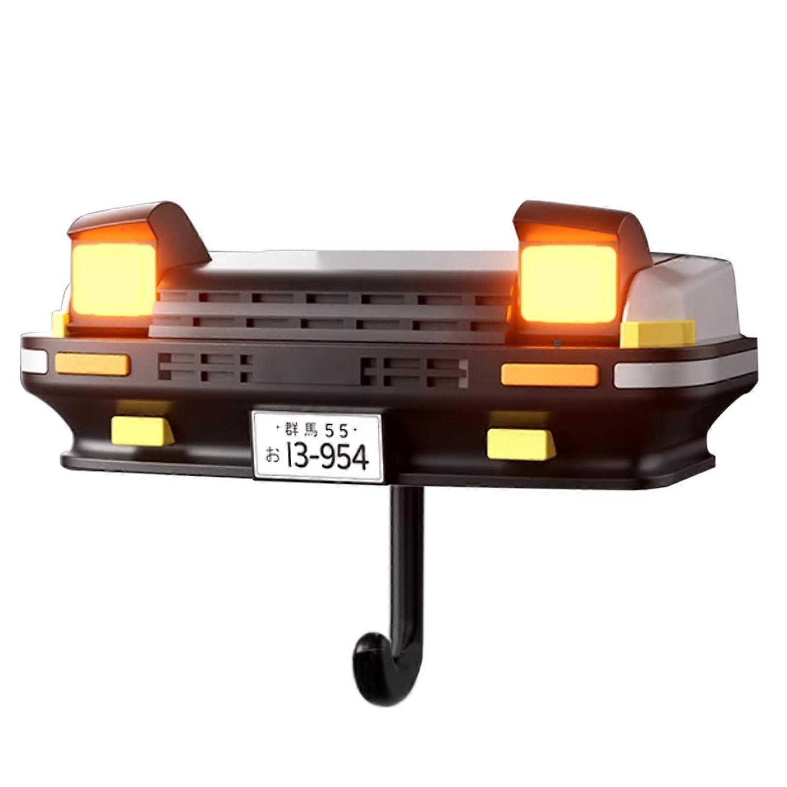 JDM Key Holder with Automatic Light, Wall Mounted Key Rack for AE86 MX5 Miata for Entryway Decor