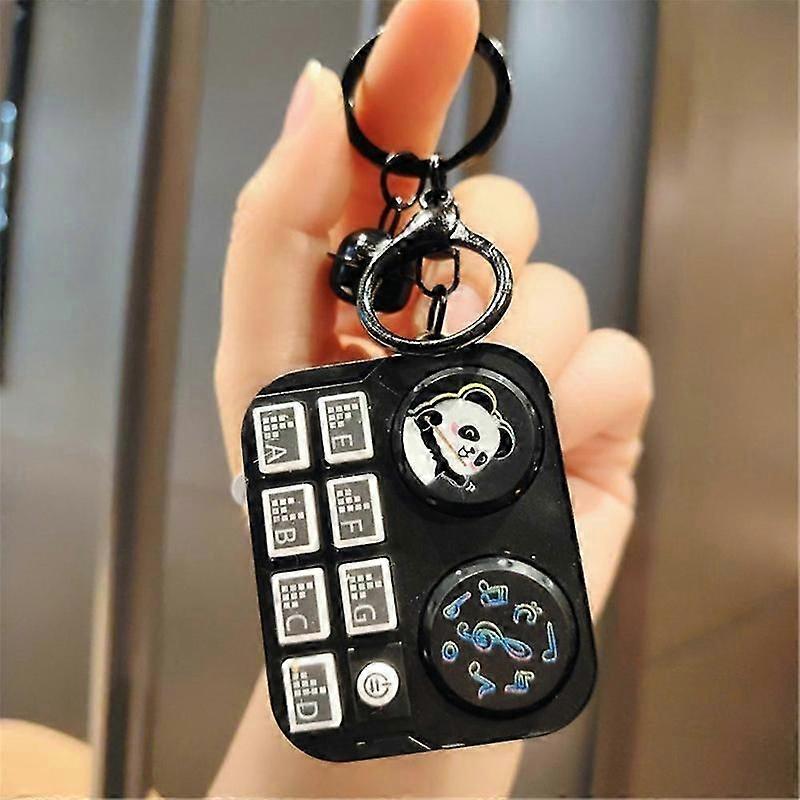 party DJ keychain with mini table